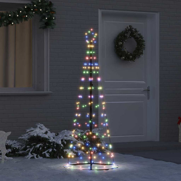 LED-joulupuu EKENAS 250 cm 390 LEDiä Monivärinen Teräs