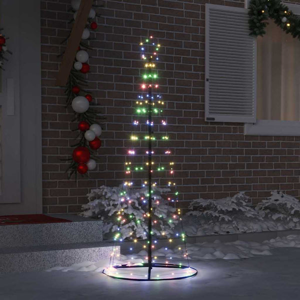 LED-joulupuu EKENAS 250 cm 390 LEDiä Monivärinen Teräs