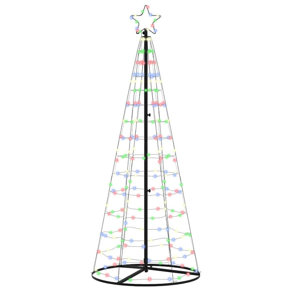 LED-joulupuu EKENAS 250 cm 390 LEDiä Monivärinen Teräs