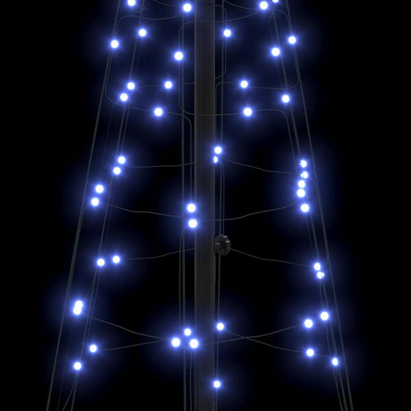LED-joulupuu EKENAS 250 cm 390 LEDiä Sininen Teräs Sininen