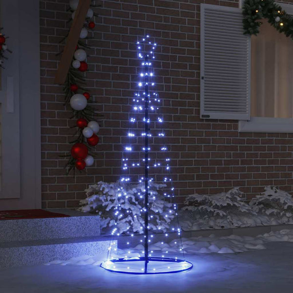 LED-joulupuu EKENAS 250 cm 390 LEDiä Sininen Teräs Sininen