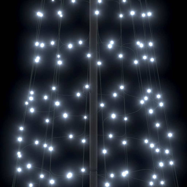 LED-joulupuu EKENAS 400 cm 800 LEDiä Kylmä valkoinen Teräs