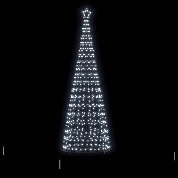 LED-joulupuu EKENAS 400 cm 800 LEDiä Kylmä valkoinen Teräs