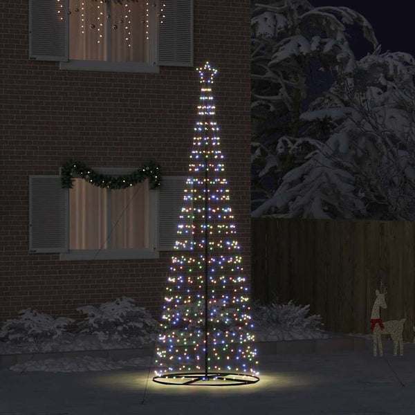 LED-joulupuu EKENAS 400 cm 800 LEDiä Monivärinen Teräs