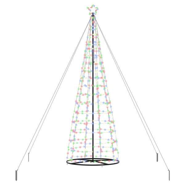 LED-joulupuu EKENAS 400 cm 800 LEDiä Monivärinen Teräs