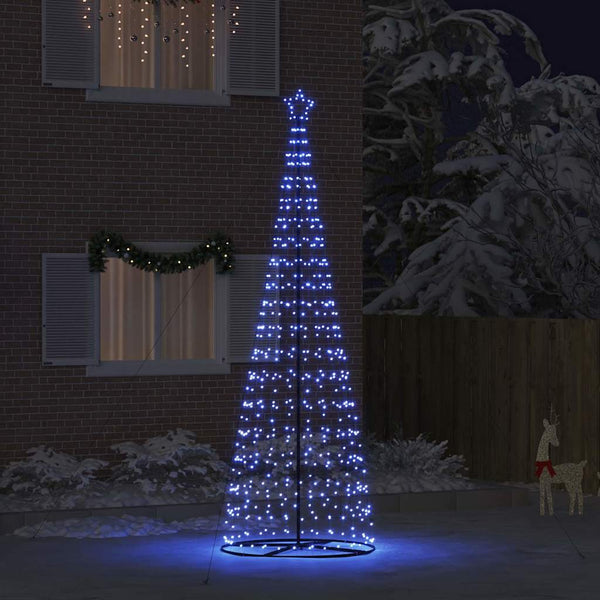 LED-joulupuu EKENAS 400 cm 800 LEDiä Sininen Teräs Sininen