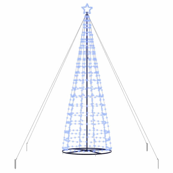 LED-joulupuu EKENAS 400 cm 800 LEDiä Sininen Teräs Sininen