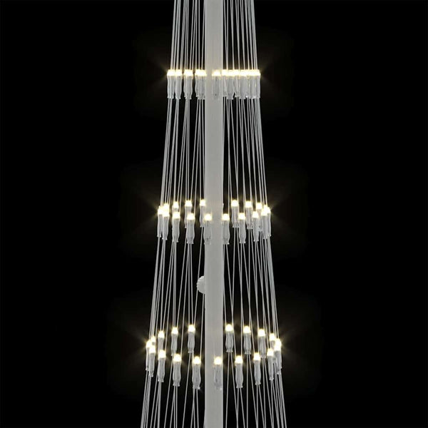 LED-joulupuu Lämpimän Valkoinen 51 x 51 x 190 cm Metalli