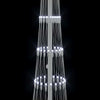 LED-joulupuu Kylmän Valkoinen 190 cm Metalli