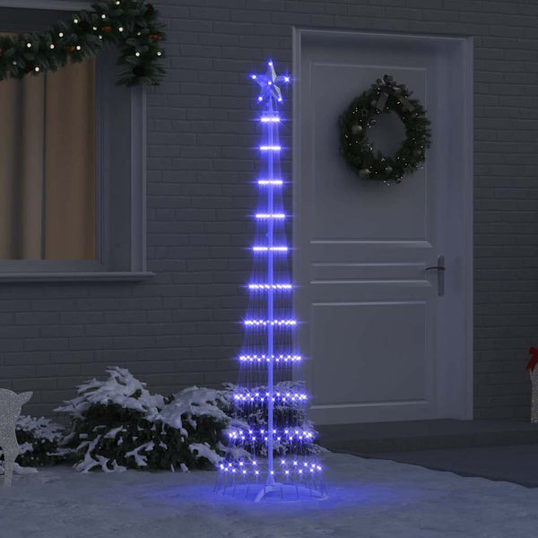 LED-joulupuu Sininen 51 x 51 x 190 cm Metalli