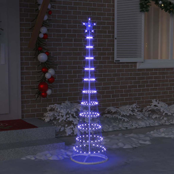 LED-joulupuu Sininen 51 x 51 x 190 cm Metalli