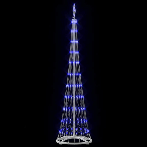 LED-joulupuu Sininen 51 x 51 x 190 cm Metalli