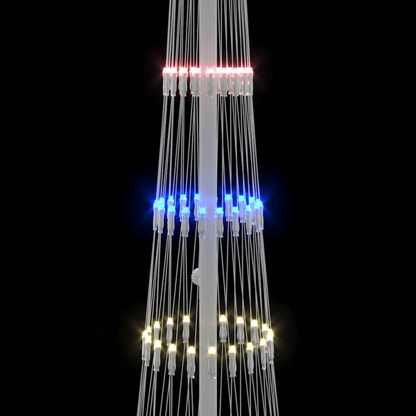 LED-joulupuu Monivärinen 51 x 51 x 190 cm Metalli