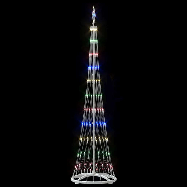 LED-joulupuu Monivärinen 51 x 51 x 190 cm Metalli