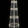 LED-joulupuu Lämpimän Valkoinen 250 cm Metalli