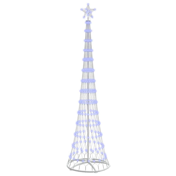 LED-joulupuu Sininen 250 cm Metalli