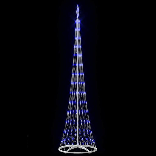 LED-joulupuu Sininen 250 cm Metalli