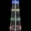 LED-joulupuu Monivärinen 250 cm Metalli