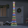 LED-joulupuu Monivärinen 250 cm Metalli