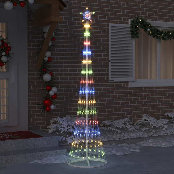 LED-joulupuu Monivärinen 250 cm Metalli