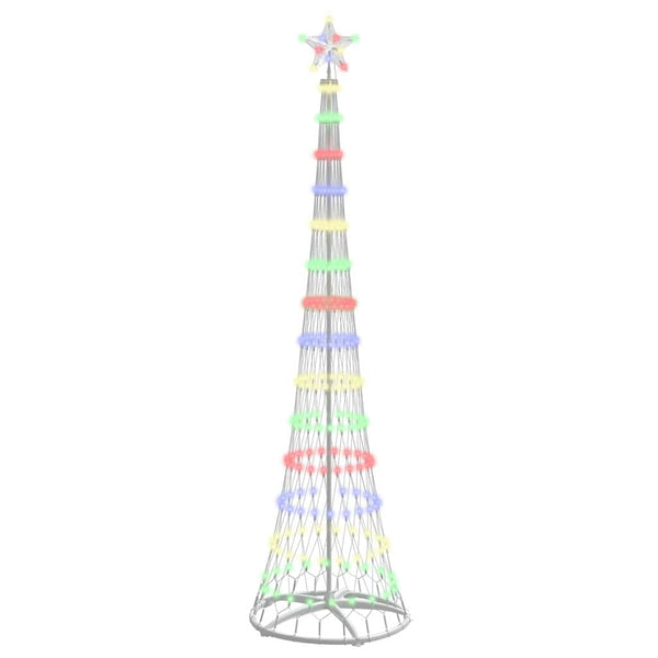 LED-joulupuu Monivärinen 250 cm Metalli