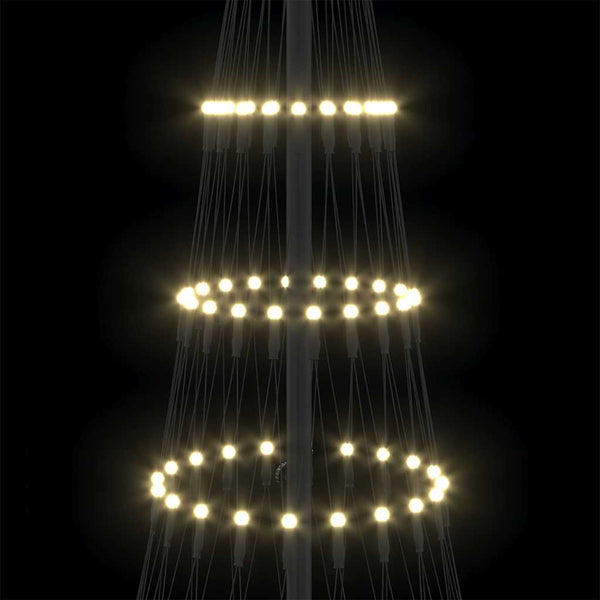 LED-joulupuu Lämpimän Valkoinen 184,5 cm Metalli