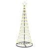 LED-joulupuu Lämpimän Valkoinen 184,5 cm Metalli