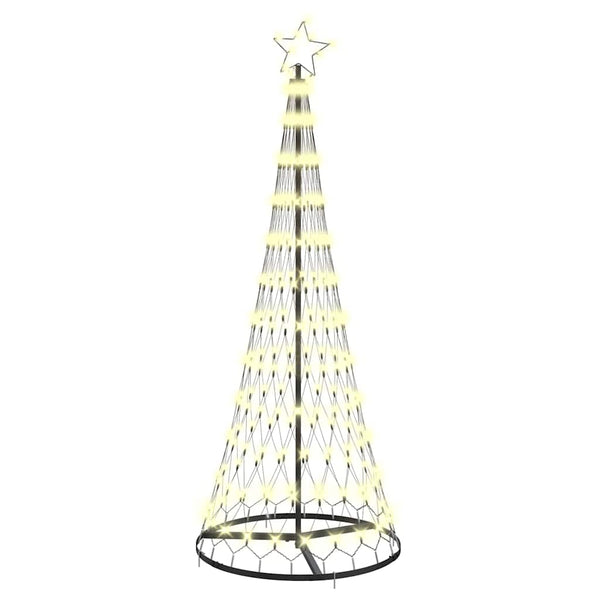 LED-joulupuu Lämpimän Valkoinen 184,5 cm Metalli