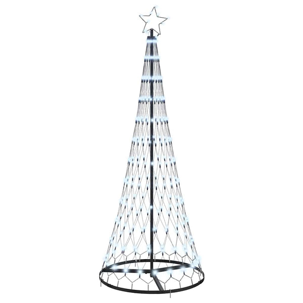 LED-joulupuu Kylmä Valkoinen 184,5 cm Metalli
