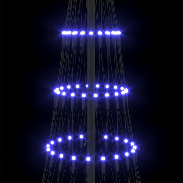 LED-joulupuu Sininen 184,5 cm Metalli