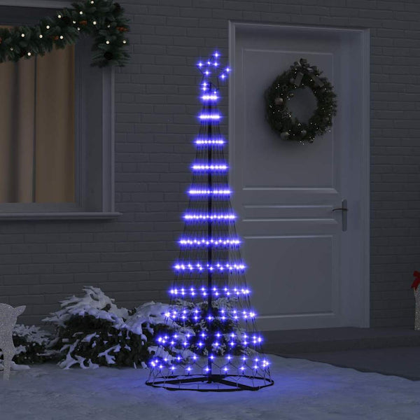 LED-joulupuu Sininen 184,5 cm Metalli
