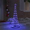 LED-joulupuu Sininen 184,5 cm Metalli