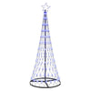 LED-joulupuu Sininen 184,5 cm Metalli