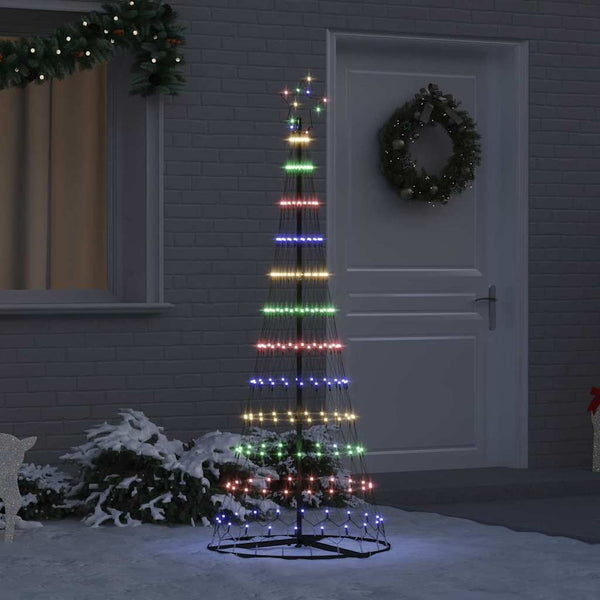 LED-joulupuu Monivärinen 180 cm Metalli
