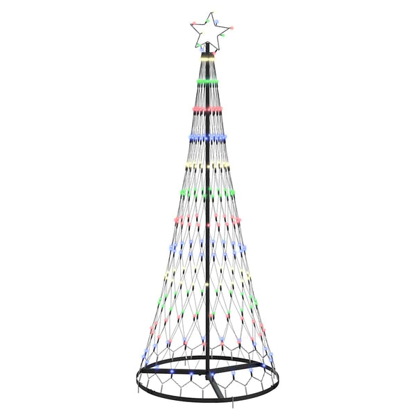 LED-joulupuu Monivärinen 180 cm Metalli