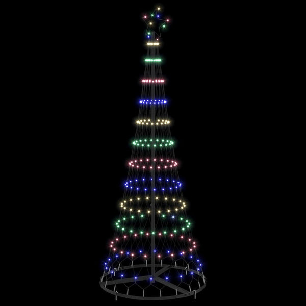 LED-joulupuu Monivärinen 180 cm Metalli