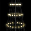 LED-joulupuu Lämpimän Valkoinen 250 cm Metalli