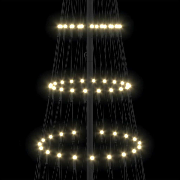 LED-joulupuu Lämpimän Valkoinen 250 cm Metalli