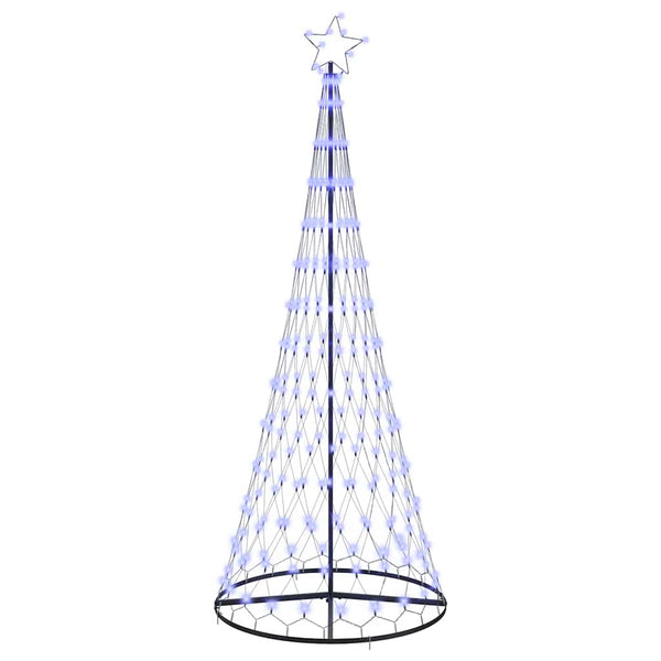 LED-joulupuu Sininen 250 cm Metalli