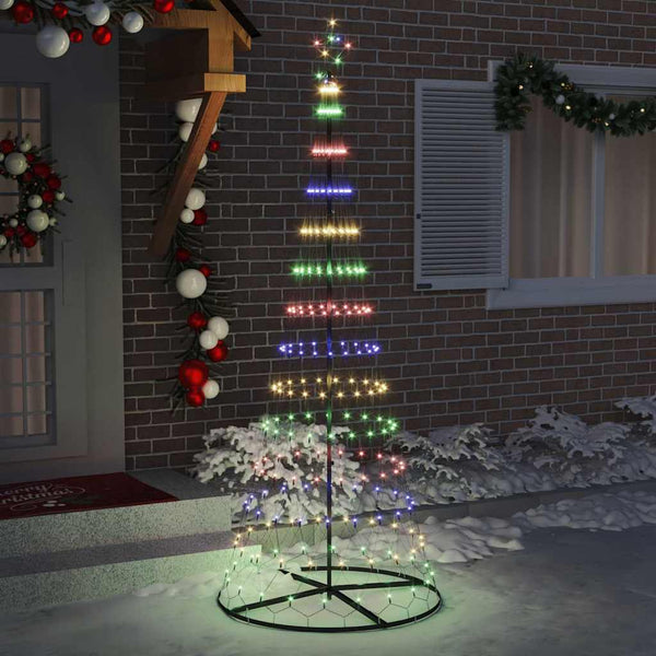LED-joulupuu Monivärinen 250 cm Metalli