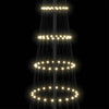 LED-joulupuu Lämpimän Valkoinen 302,5 cm Metalli