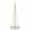 LED-joulupuu Lämpimän Valkoinen 302,5 cm Metalli