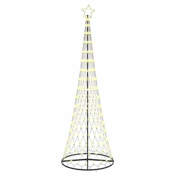 LED-joulupuu Lämpimän Valkoinen 302,5 cm Metalli
