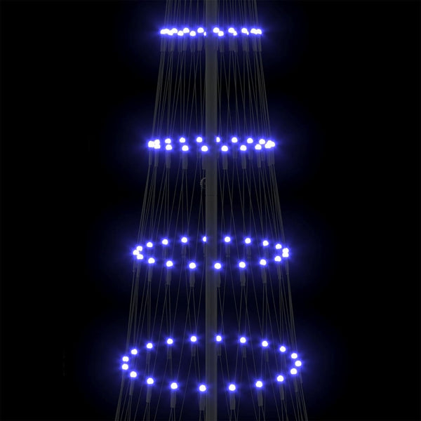 LED-joulupuu Sininen 300 cm Metalli