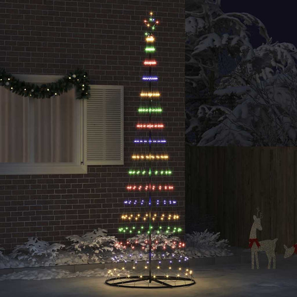 LED-joulupuu Monivärinen 300 cm Metalli
