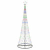 LED-joulupuu Monivärinen 300 cm Metalli