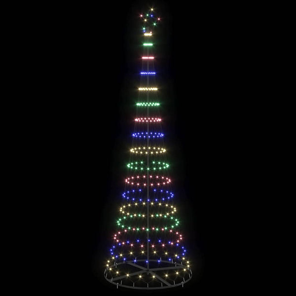 LED-joulupuu Monivärinen 300 cm Metalli