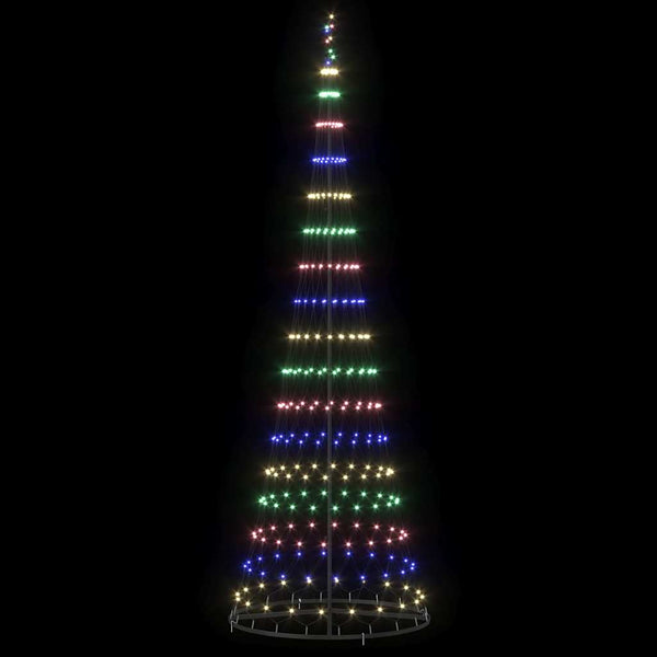 LED-joulupuu Monivärinen 300 cm Metalli