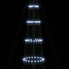 LED-joulupuu Kylmä Valkoinen 400 cm Metalli