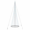 LED-joulupuu Kylmä Valkoinen 400 cm Metalli